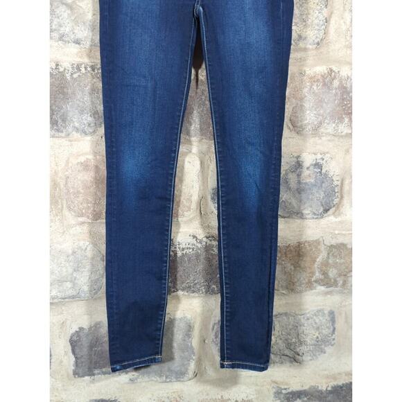 American Eagle Jeans Woman's 2 Jeggings Blue Skinny Stretch Basic Coastal - Picture 3 of 15